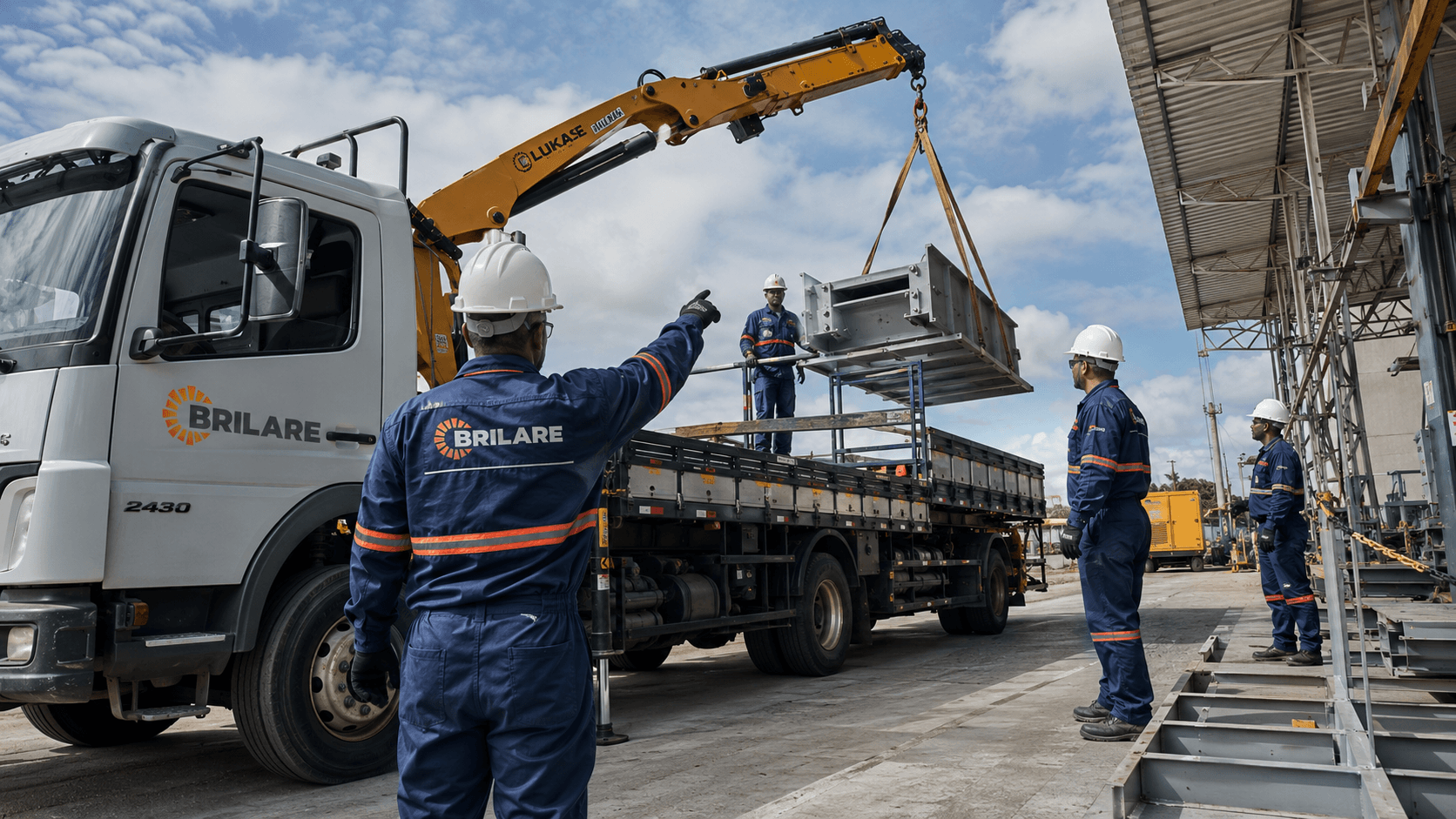 Contexto de operação industrial apresentado pela Brilare